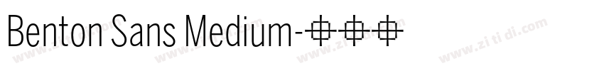 Benton Sans Medium字体转换